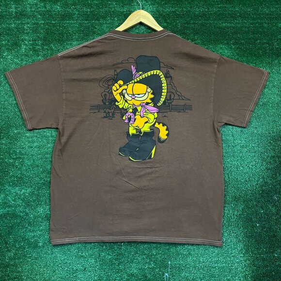 Garfield Cowboy Cat Tshirt size extra large - Picture 1 of 5